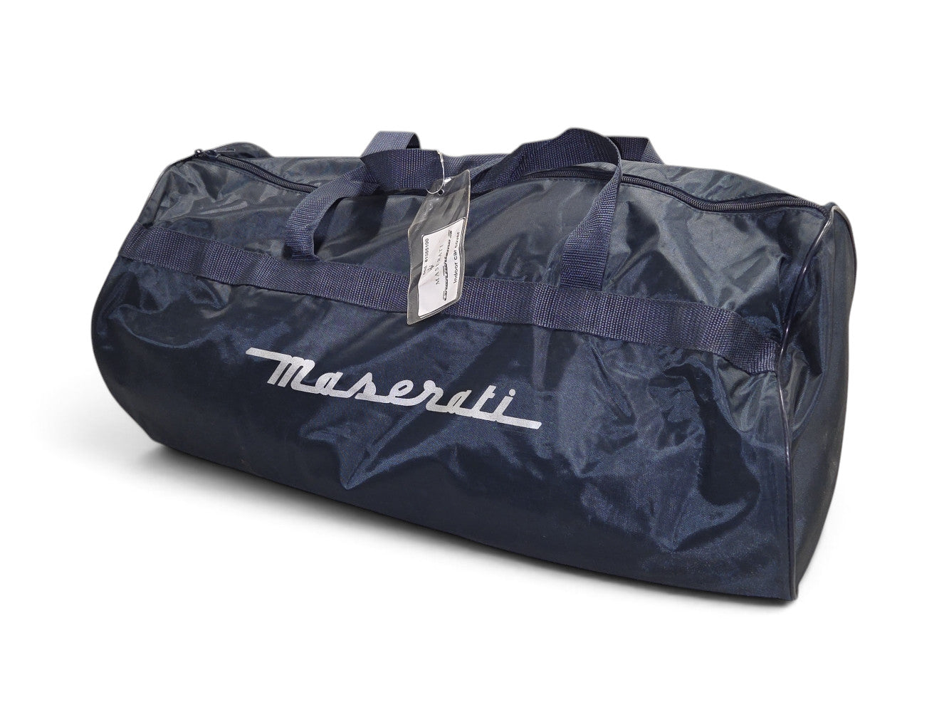 Send it Auto Parts blue OEM Maserati GranTurismo S indoor car cover storage bag with silver logo lettering
