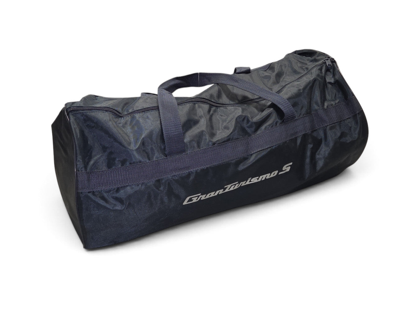 Send it Auto Parts blue Maserati GranTurismo S indoor car cover storage bag with silver lettering