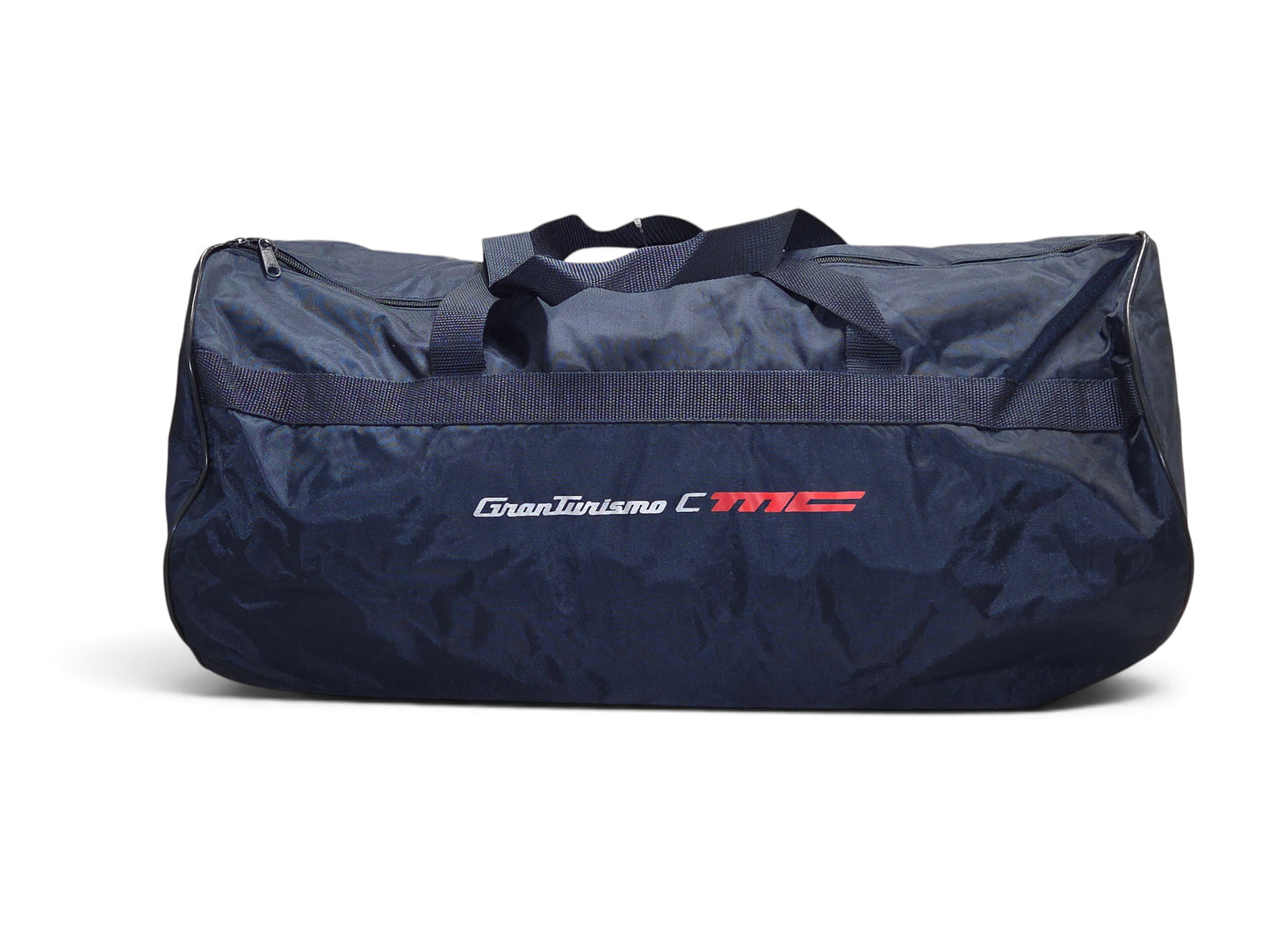 Send it Auto Parts OEM Maserati GranTurismo MC blue indoor car cover storage bag with silver and red branding