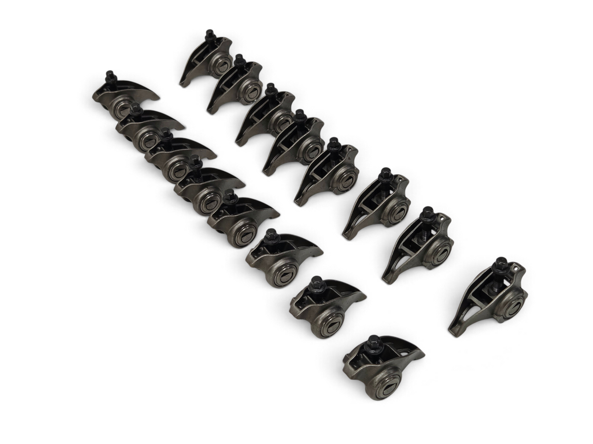 Send it Auto Parts OEM GM rocker arms and bolts set for GenV LT engines, arranged on a white surface.