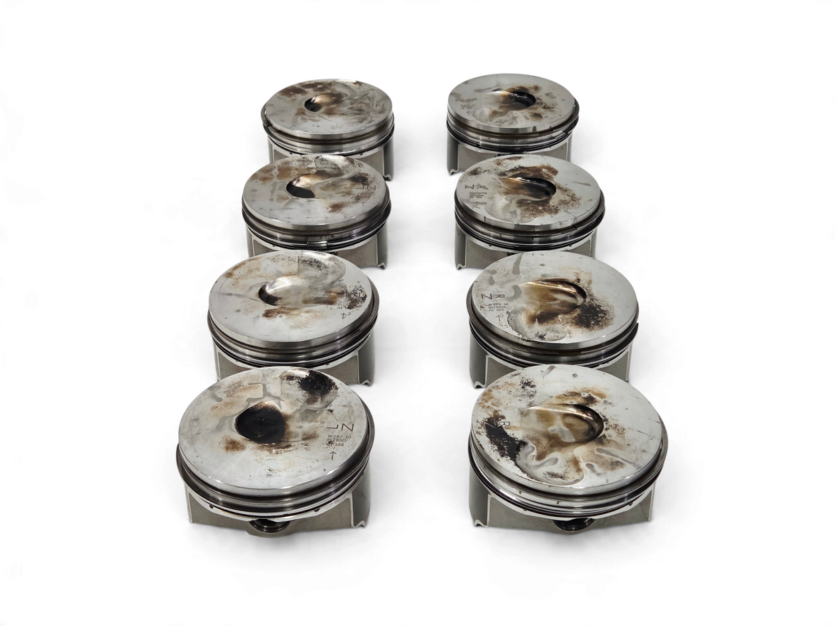 Send it Auto Parts set of 8 OEM GM 6.2L LT4 supercharged engine pistons with pins and clips for Corvette and Camaro