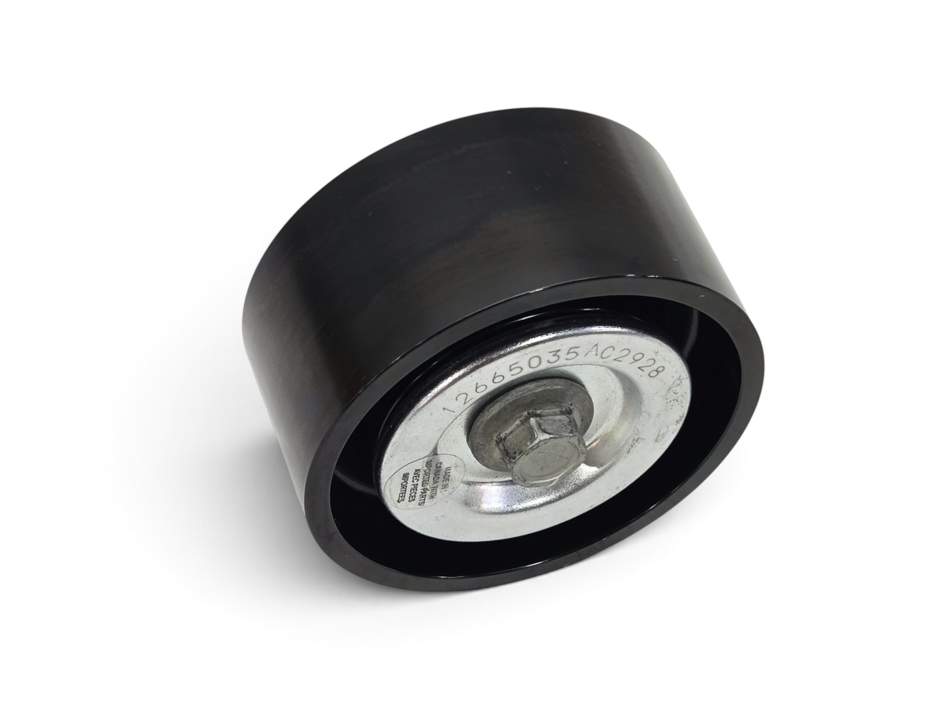 Send it Auto Parts OEM GM supercharger idler pulley for Corvette ZR1 and Cadillac Escalade V, black metal finish