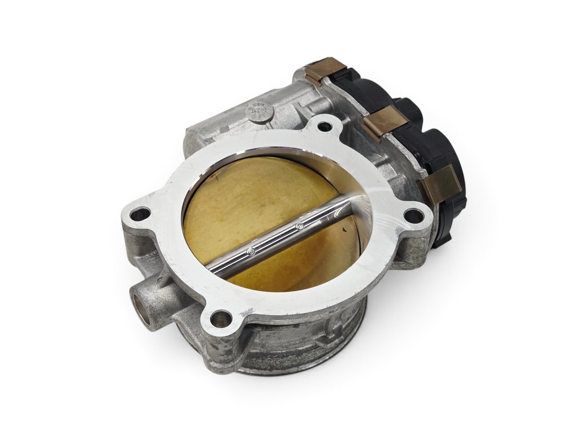 Send it Auto Parts OEM GM throttle body for Chevy Silverado and GMC Sierra, featuring a metallic finish.