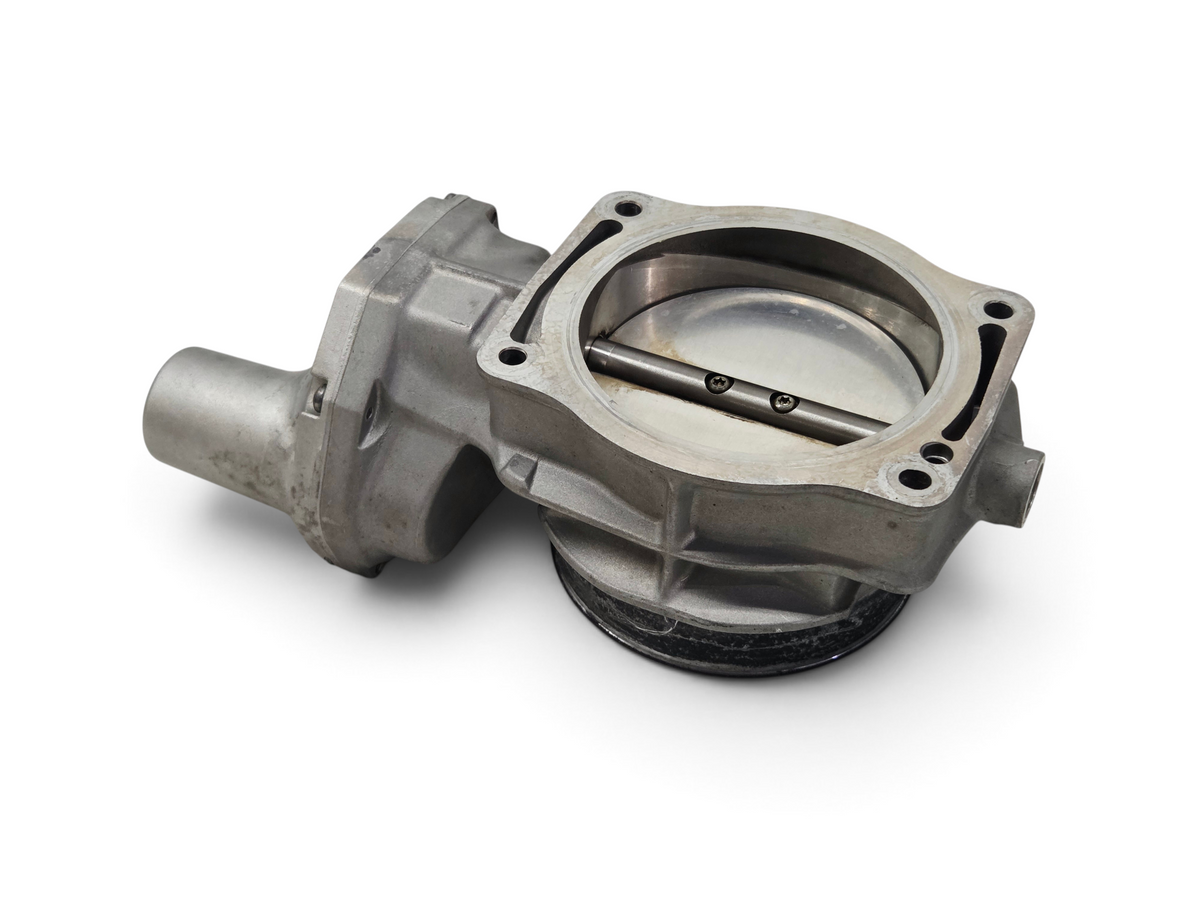 Send it Auto Parts OEM silver throttle body for GM LS engines including Corvette, GTO, and CTS models.