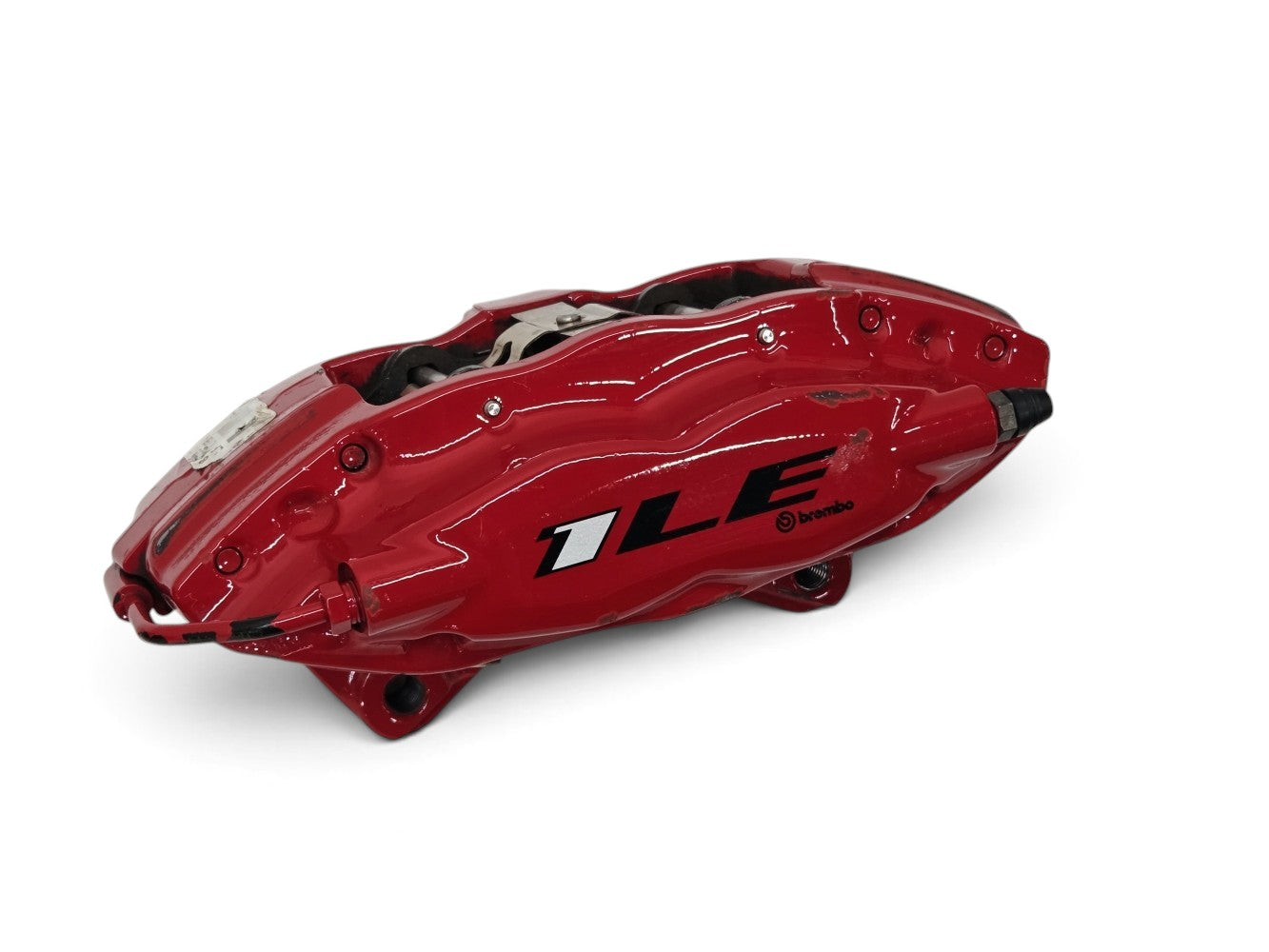 Send it Auto Parts red Brembo rear brake caliper with 1LE branding for Chevrolet Camaro ZL1