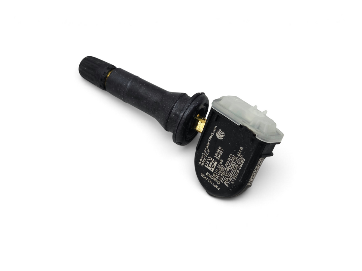 Send it Auto Parts Schrader 29020 315MHz TPMS sensor with black rubber snap-in valve stem for Ford vehicles