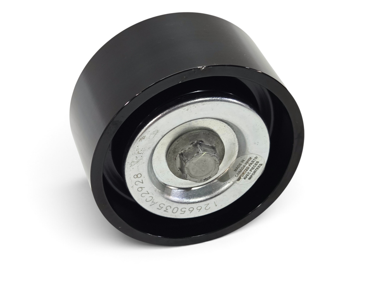 Send it Auto Parts OEM GM supercharger idler pulley for Corvette ZR1 and Cadillac Escalade V, black metal finish