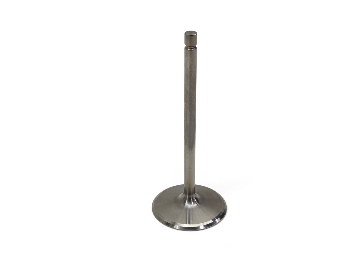 Send it Auto Parts OEM titanium intake valve for Gen V LT4 engines, showing metallic finish and valve stem details.