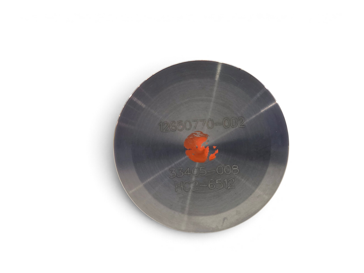 Send it Auto Parts OEM titanium intake valve for Gen V LT4 engines with part number 12650770 engraved on the face