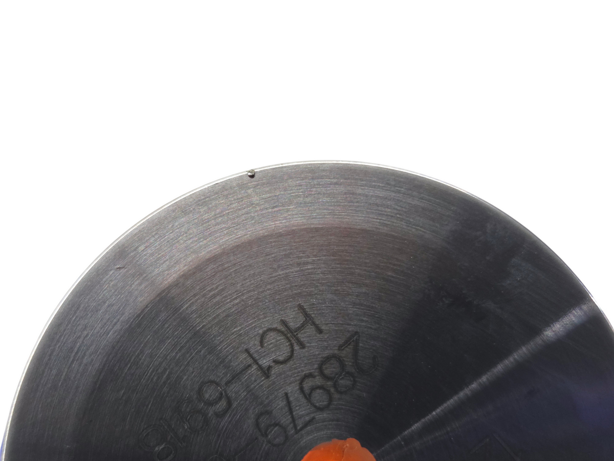 Send it Auto Parts OEM titanium intake valve for Gen V LT4 engines, showing metal surface detail and part markings.