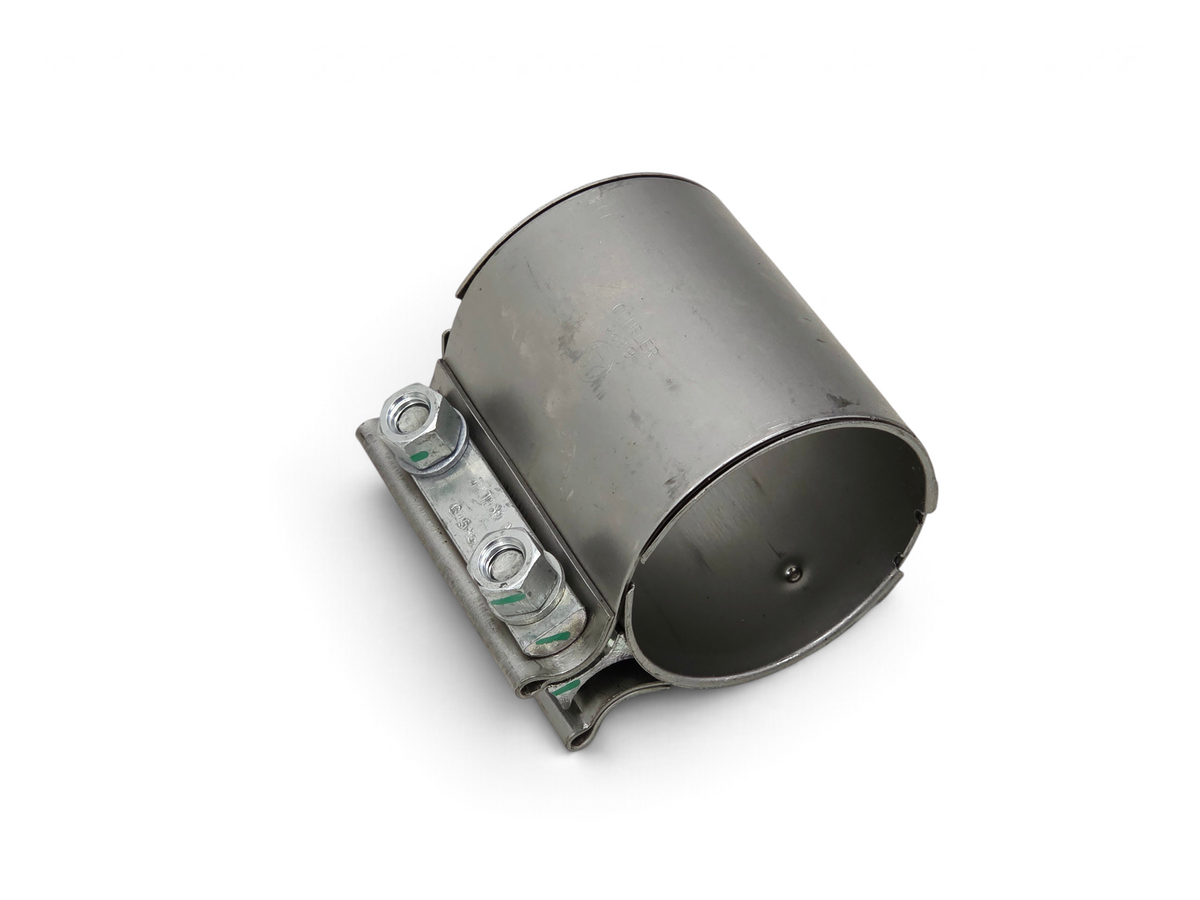 Send it Auto Parts Torca 2.75 inch stainless steel exhaust sleeve coupler clamp with reaction block