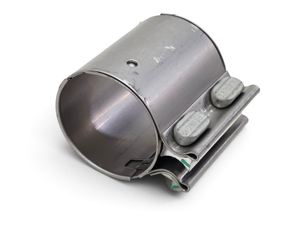 Send it Auto Parts Torca 2.75 inch stainless steel exhaust sleeve coupler clamp for butt joint connections