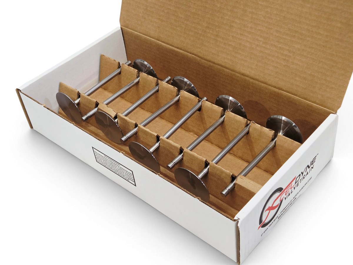 Send it Auto Parts Xceldyne LS7 titanium intake and exhaust valve set with chrome nitride and molybdenum coating