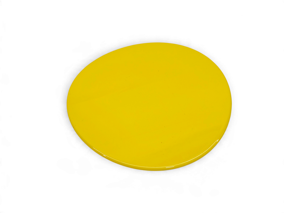 Send it Auto Parts yellow OEM fuel filler gas door lid for 2014-2019 Corvette C7 in excellent condition
