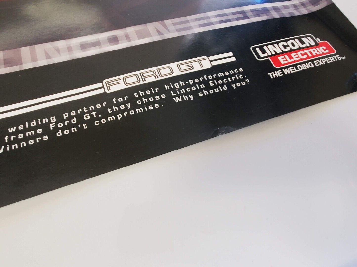 2005 2006 Ford GT GT40 Lincoln Electric Promotional Poster 30x20 Supercar